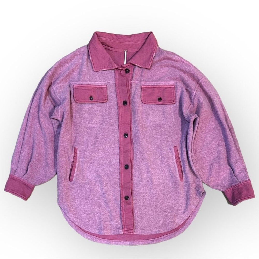 Free People Ruby Sweetheart Jacket Oversized Patc… - image 2